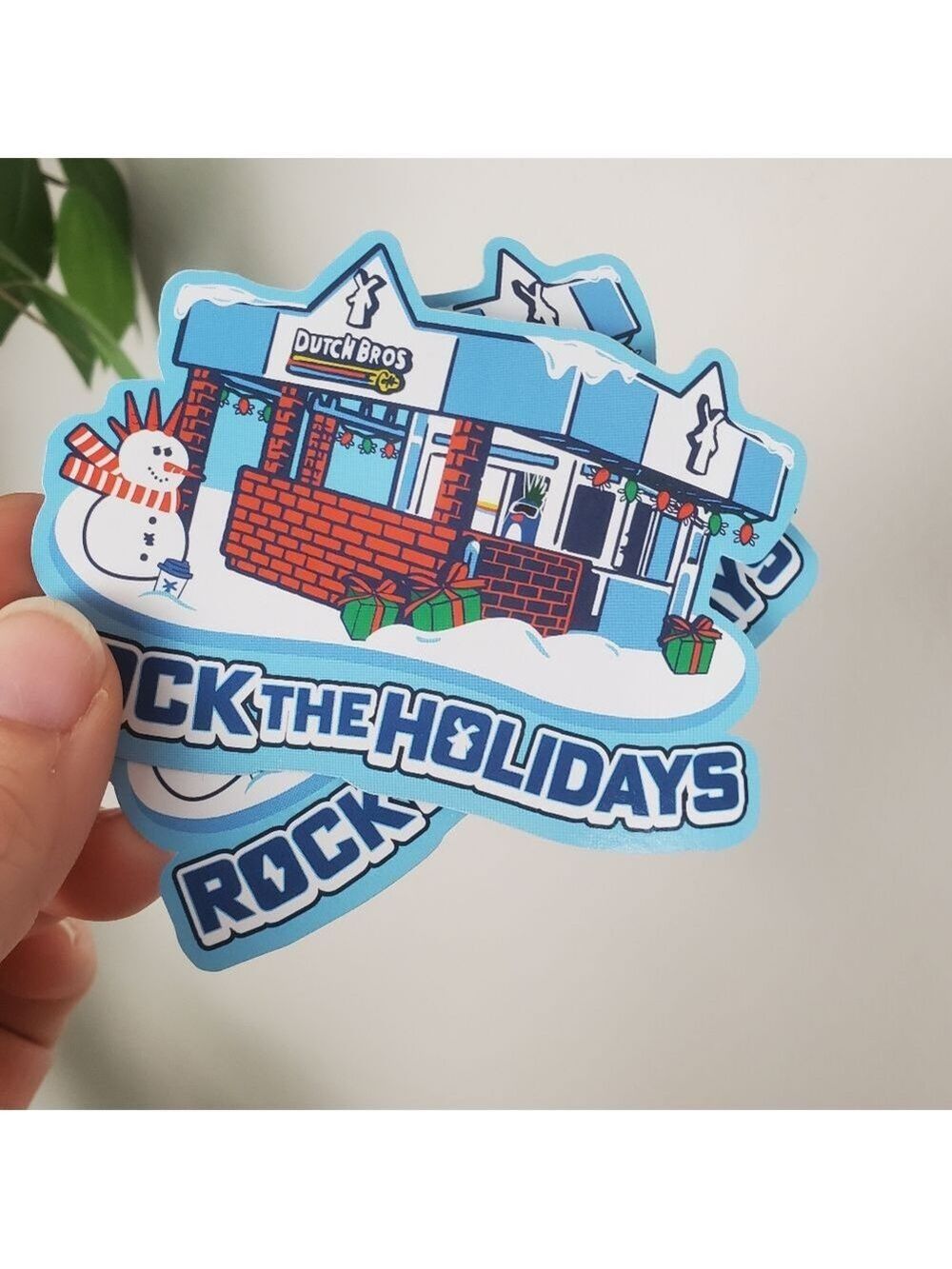 Dutch Bros Holiday Christmas Sticker Drop December 12/17 NEW
